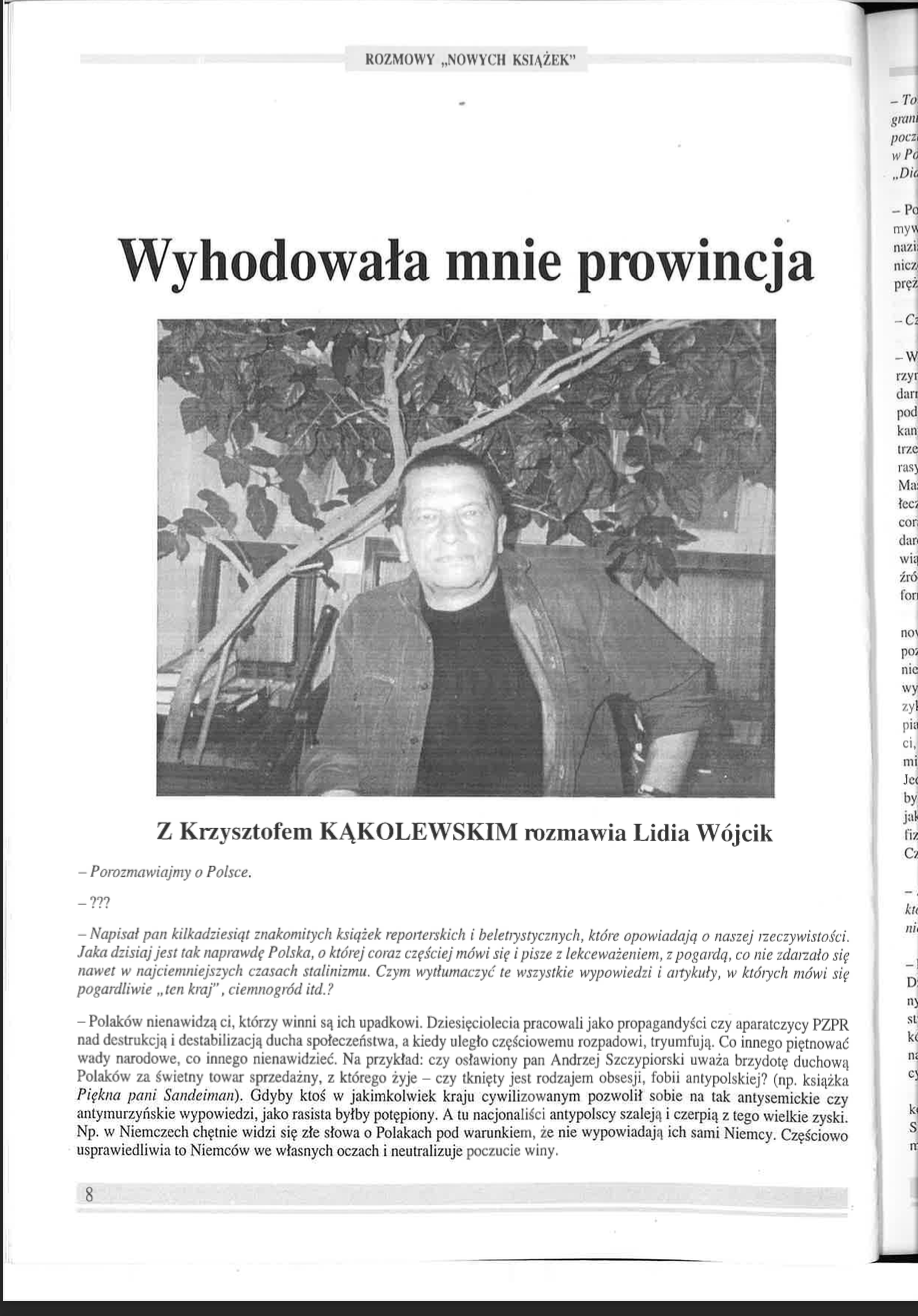 Wyhodowała mnie prowincja